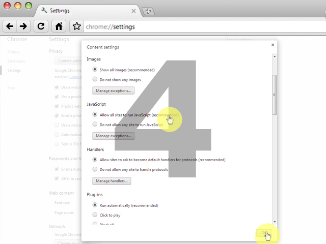 enable javascript in chrome for mac